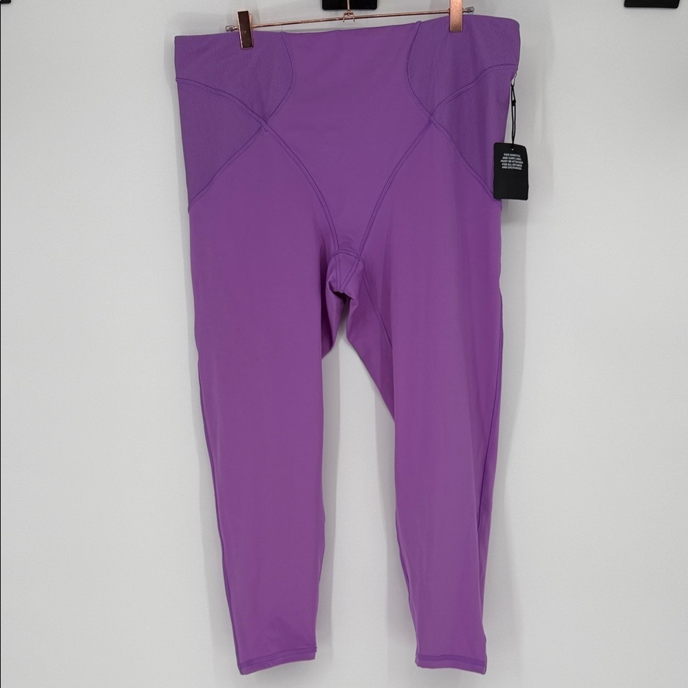 Savage X Fenty Sport High Waist Leggings Purple Size 4X Rihanna Plus Size NWT